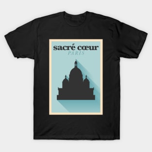 Sacre Coeur Paris Poster Design T-Shirt